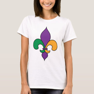Fleur de Lis Mardi Gras T-tröja Tröja