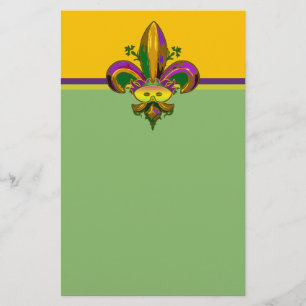 Fleur de lis Mask Brevpapper