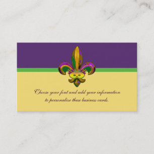 Fleur de lis Maskera Visitkort