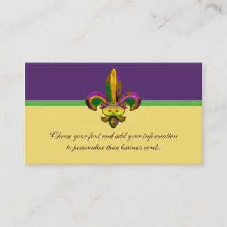 Fleur de lis Maskera Visitkort
