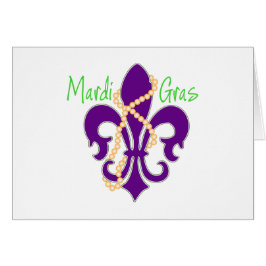Fleur De Lis med pärlor Hälsningskort