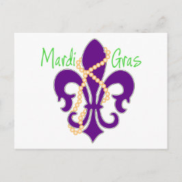 Fleur De Lis med pärlor Vykort
