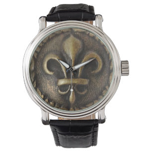 Fleur De Lis Medaljong Armbandsur