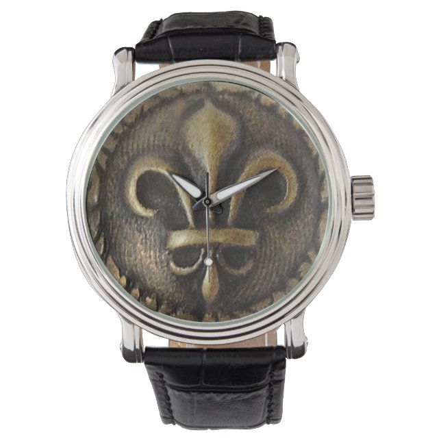 Fleur De Lis Medallion Armbandsur (Framsida)