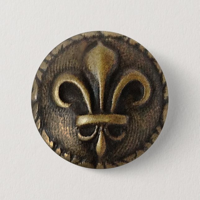Fleur De Lis Medallion Knapp (Framsida)