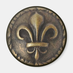 Fleur de Lis Medallion Magnet