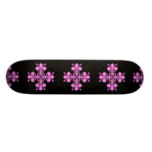 Fleur de lis mini skateboard bräda 18,5 cm