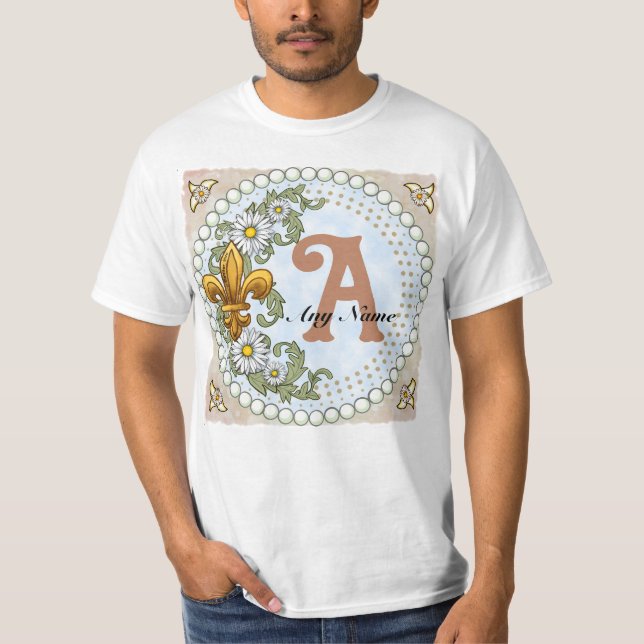 Fleur De Lis Monogram t-shirt (Framsida)