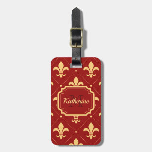 Fleur-de-lis Mönster Bagagebricka