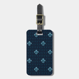 Fleur De Lis Mönster Bagagebricka