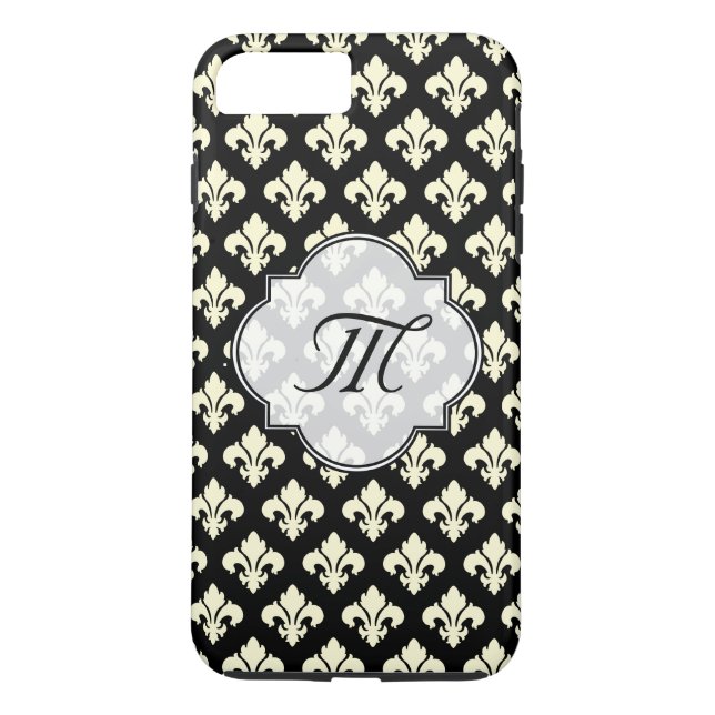 Fleur de lis mönster Case-Mate iPhone skal (Baksida)
