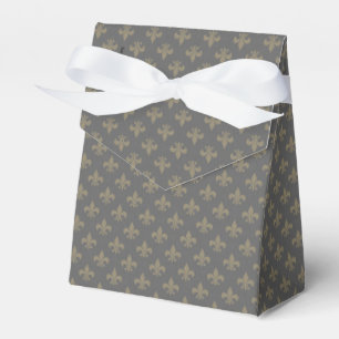 Fleur de lis Mönster + din bild eller text Presentaskar