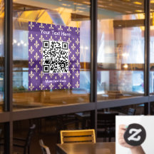 Fleur de Lis Mönster, Fransk, Royal, Cream, Lila