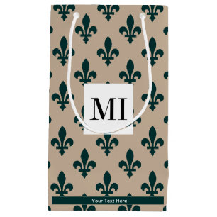 Fleur de Lis Mönster, Fransk, Royal, Grönt