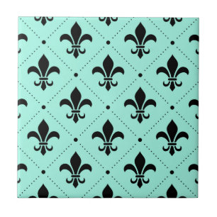 Fleur-de-Lis Mönster Kakelplatta