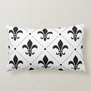 Fleur De Lis Mönster Lumbarkudde