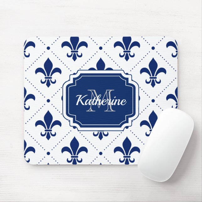 Fleur-de-lis Mönster Musmatta (Med mus)