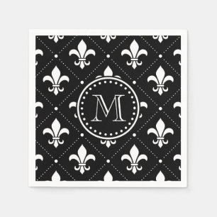 Fleur De Lis Mönster Pappersservett