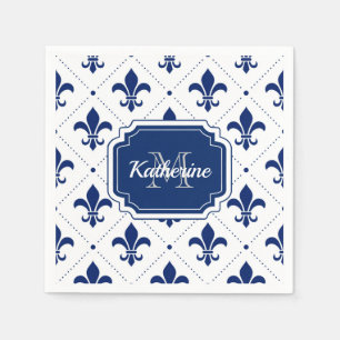 Fleur-de-lis Mönster Pappersservett