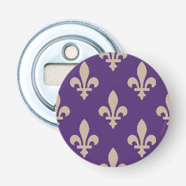 Fleur de Lis-mönster, Royal French Kräm på Lila Flasköppnare