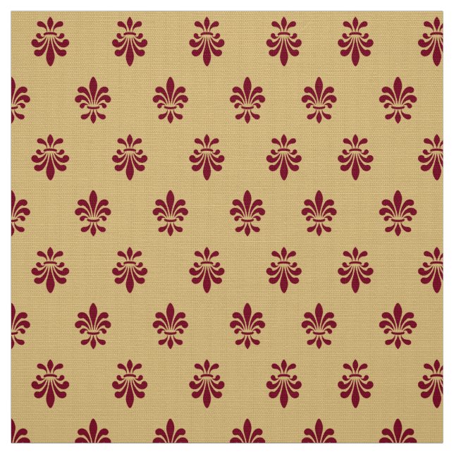 Fleur De Lis Mönster Tyg (Prov)