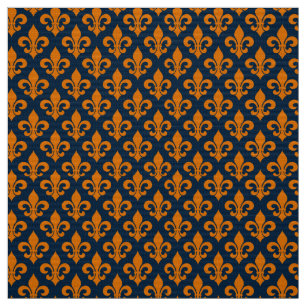 Fleur De Lis Mönster Tyg