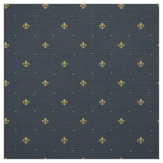 Fleur De Lis Mönster Tyg
