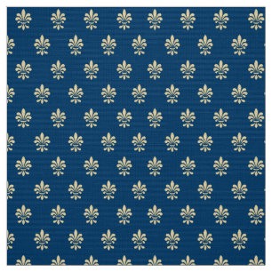 Fleur De Lis Mönster Tyg