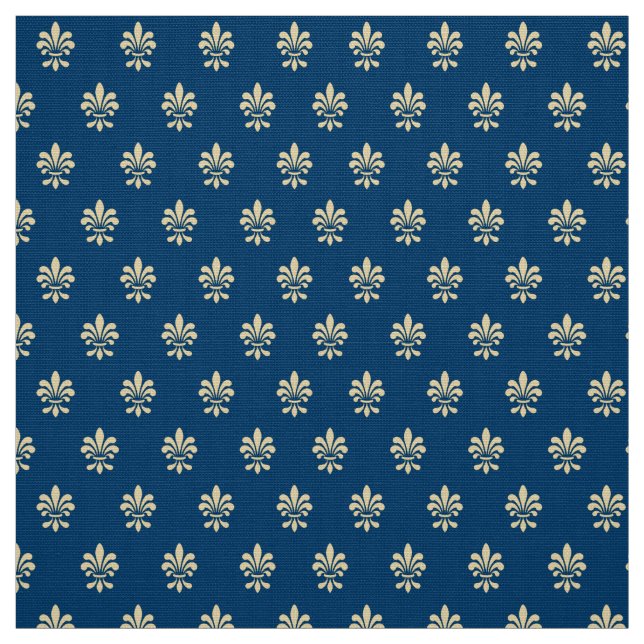 Fleur De Lis Mönster Tyg (Provkarta)