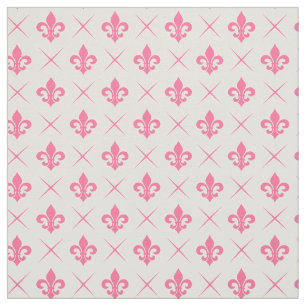 Fleur De Lis Mönster Tyg