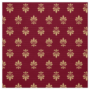 Fleur De Lis Mönster Tyg