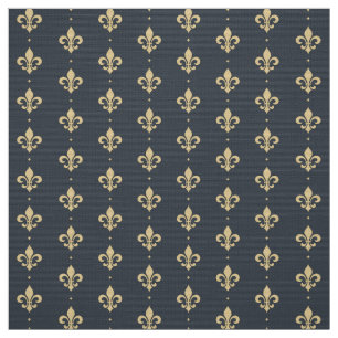 Fleur De Lis Mönster Tyg