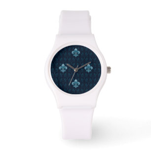 Fleur De Lis Mönstra Armbandsur