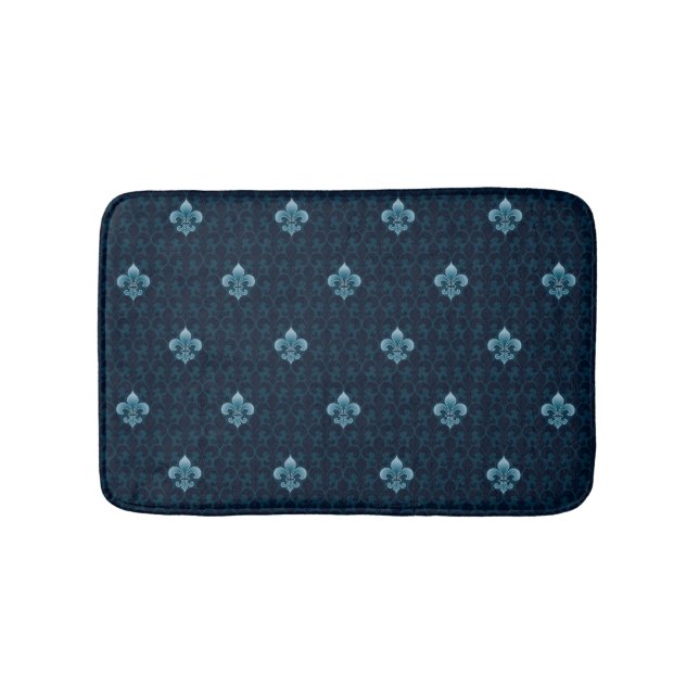 Fleur De Lis Mönstra Badrumsmatta (Framsidan)