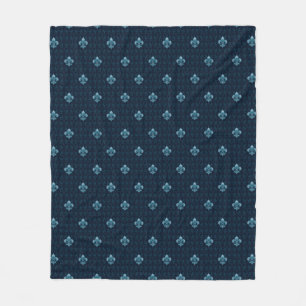 Fleur De Lis Mönstra Fleecefilt