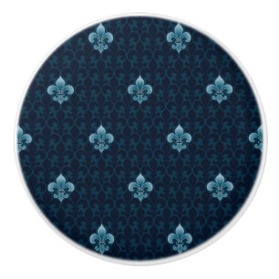 Fleur De Lis Mönstra Knopp