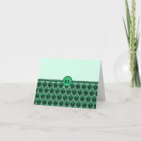 Fleur de Lis Mönstra NoteCards som ska