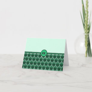 Fleur de Lis Mönstra NoteCards som ska Anteckningskort