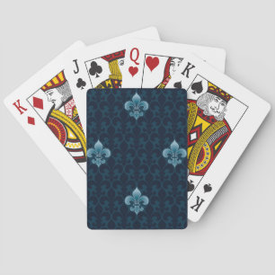 Fleur De Lis Mönstra Spelkort