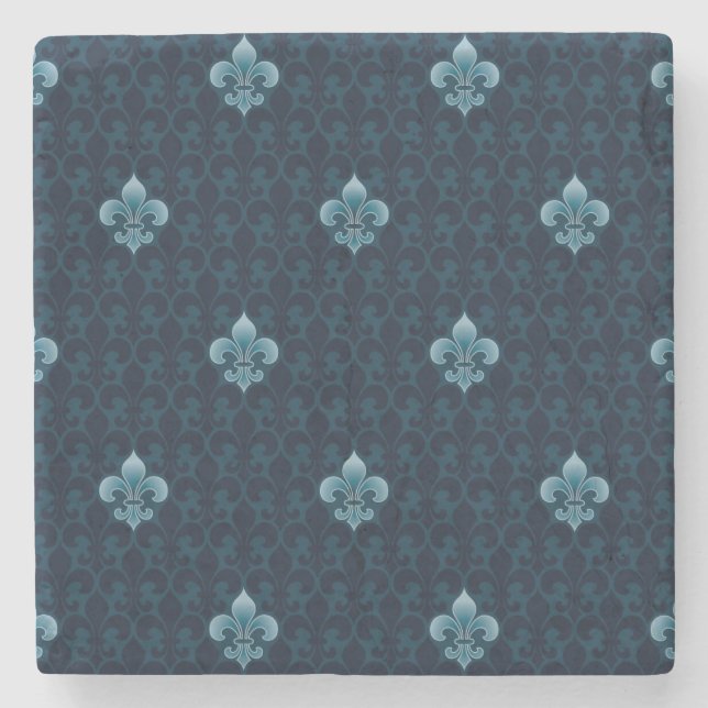 Fleur De Lis Mönstra Stenunderlägg (Framsidan)