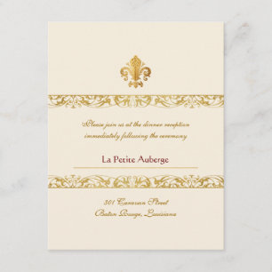 Fleur-de-lis-mottagning Inbjudningar