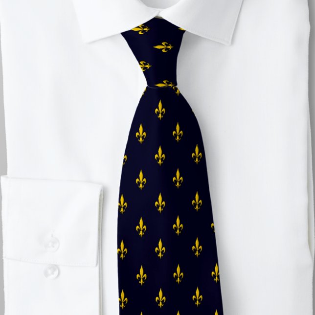 Fleur De Lis Navy Blue Classic Slips (Skapare uppladdad)