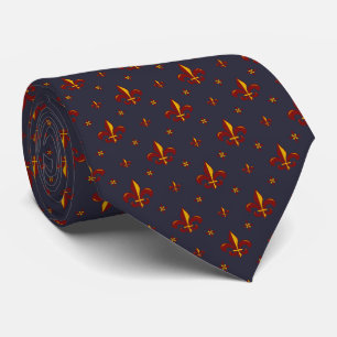 Fleur De Lis Neck Tie Slips