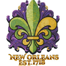 Fleur-de-lis New Orleans 1718 T Shirt