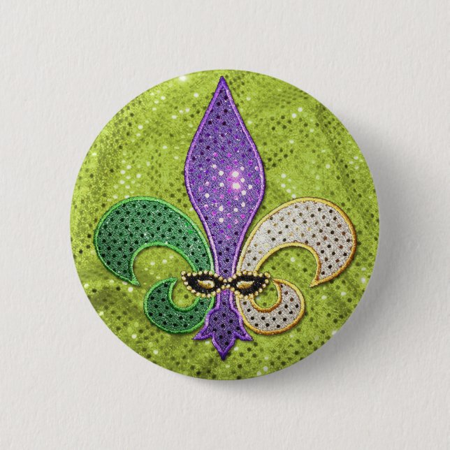 Fleur De Lis New Orleans juvelgnistra Knapp (Framsida)