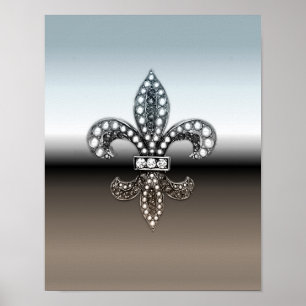 Fleur De Lis New Orleans Poster Juel Gnistra