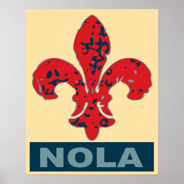 Fleur De Lis NOLa Poster (Framsidan)