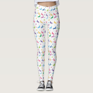 Fleur De Lis och taxar Leggings