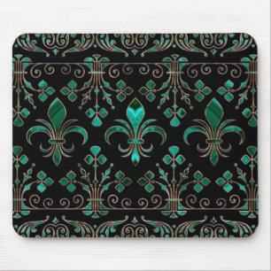 Fleur-de-lis ornament Malachite Green Musmatta