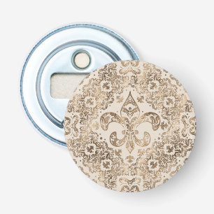 Fleur-de-lis Ornament - pastel guld Flasköppnare
